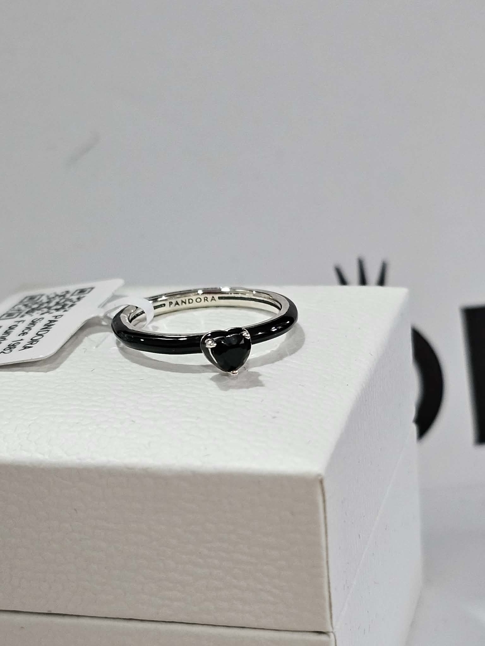 Pandora ME Black Chakra Heart Ring